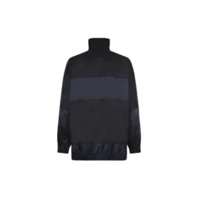 BB Patchwork nylon windjack met doorlopende rits “Navy Black” 623019TIO544100