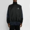 BB Patchwork nylon windjack met doorlopende rits “Navy Black” 623019TIO544100