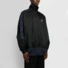 BB Patchwork nylon windjack met doorlopende rits “Navy Black” 623019TIO544100