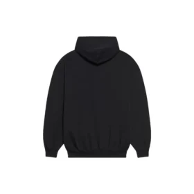 Bb Pixel fleece hoodie met trekkoord en lange mouwen, zwart 578135TKVI81070