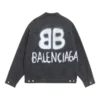 BB Sprayed Denim Jassen Large Fit “Dark Grey White” 678354TIWA21440