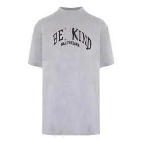 BE KIND T-shirt met ronde hals “Grey” 739028TPVD51167