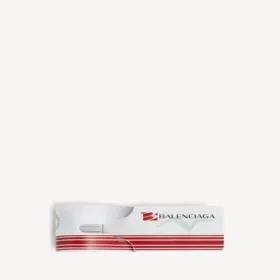 Bedeltje/sleutelhanger Luggage Swing  in wit/rood