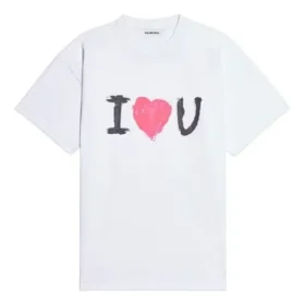 Bedrukt T-shirt met korte mouwen, wit 612965TJVL59040