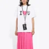 Bedrukt T-shirt met korte mouwen, wit 612965TJVL59040