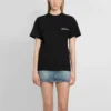 Bedrukt T-shirt met ronde hals en korte mouwen, zwart 612965TKV861070