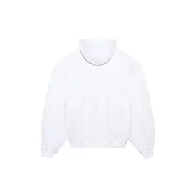 Bedrukte sporthoodie, unisex, wit 641679TJVI69040