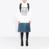 Bedrukte sporthoodie, unisex, wit 641679TJVI69040