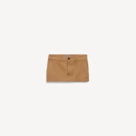 Beige katoenen minirok voor dames