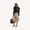 Bermudashort voor dames in de kleur ‘dune’