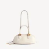 Bolero-bowlingtas mini voor dames in crème