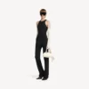 Bolero-bowlingtas mini voor dames in crème
