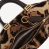 Bolero-bowlingtas voor dames, mini, in beige/mokka