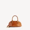Bolero-bowlingtas voor dames, mini, in tan cowboy