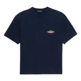 Bonjour Balenciaga katoenen T-shirt met ronde hals “Navy” 594579THV608065