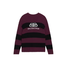 Border BB gebreide trui “Purple Black” 608760T31621087