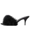 Boudoir 70 mm Sandalen “Black Feathers” 787447W0WMQ1000