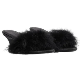 Boudoir 70 mm Sandalen “Black Feathers” 787447W0WMQ1000