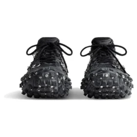 Bouncer Screw Sneakers “Zwart mesh en nylon met piercings” 685613W2RAG1081