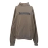 Boxy Logo-Hoodie “Taupe Black” 729361TNVL27761