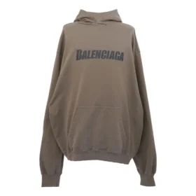 Boxy Logo-Hoodie “Taupe Black” 729361TNVL27761