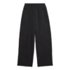 Broek met elastische tailleband en rechte pijpen “Black” 743903TNT391000