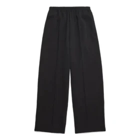 Broek met elastische tailleband en rechte pijpen “Black” 743903TNT391000