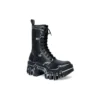Bulldozer laarzen “Black Outline Calfskin” 672502WBEF21090