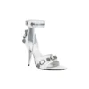 Cagole 110 mm Sandalen “White Arena Lambskin” 743057WAD4E9081