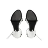 Cagole 110 mm Sandalen “White Arena Lambskin” 743057WAD4E9081