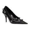 Cagole 90 mm pumps “Black Arena Lambskin” 714252WAD4E1081
