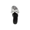 Cagole Metallic-slippers “Silver Black” 694342WBDK38018