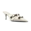 Cagole muiltjes met hakken “White Lambskin” 714253WAD4E9081