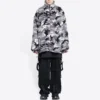 Camouflage-jas met rits “Grijs” 681818TLQ121240