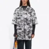 Camouflage Mesh-shirt “Grey” 647651TJLC51240