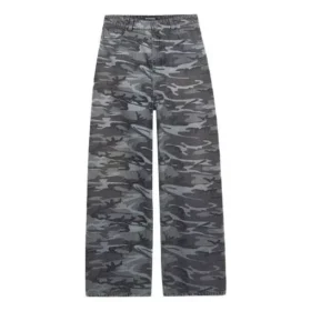 Camouflagejeans met wijde pijpen “Grijs” 641456TJW551055