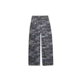 Camouflagejeans met wijde pijpen “Grijs” 641456TJW551055