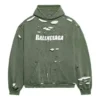 Caps Destroyed-hoodie “Groen” 659403TKVB63011