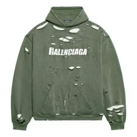 Caps Destroyed-hoodie “Groen” 659403TKVB63011