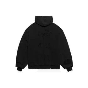 Caps Destroyed Hoodies “Black White” 659403TKVB61093