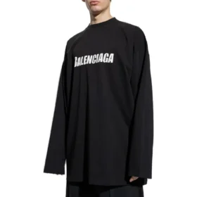 Caps Oversized T-shirt met lange mouwen “Black” 681046TNVL11070