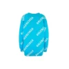 Cardigan met logo-monogram en relaxte pasvorm “Blue” 625330T31784661