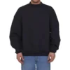 Care Label Sweatshirt met ronde hals “Black” 724511TNVL61070