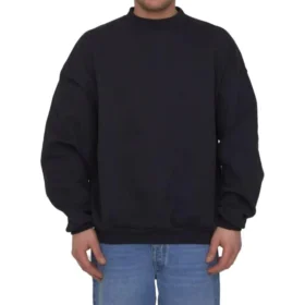 Care Label Sweatshirt met ronde hals “Black” 724511TNVL61070