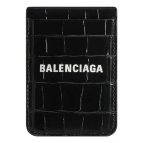Cash Magnet-kaarthouder met krokodillenreliëf “Black White” 6758352AAYM1090