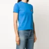 Casual T-shirt met korte mouwen en alfabetlogo, blauw 612964TIV797601