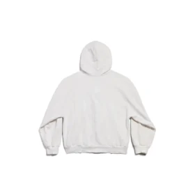 Champs-elysees Hoodie met doorlopende rits, normale pasvorm “White” 803264TRVM99016