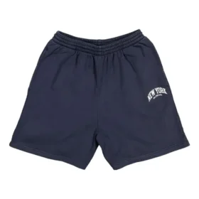 Cities New York katoenen sweatshorts “Navy White” 676137TLVM30396
