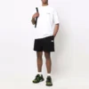 Cities Paris katoenen sweatshorts “Black White” 676137TLVL81070