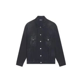 Cities Paris oversized Denim jas “Washed Black White” 690198TBP479034